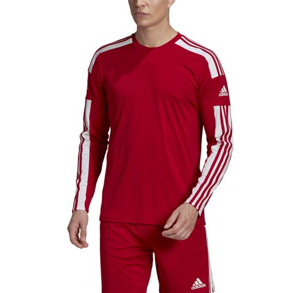 adidas Squadra 21 LS Power Red/White Football Shirt